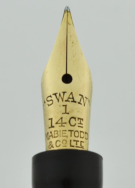 Mabie Todd Swan SM 100/60 Fountain Pen - BCHR, Chrome Trim